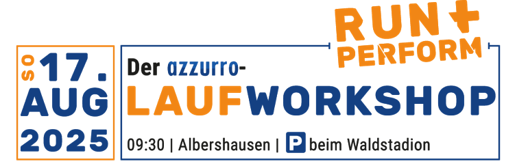 Der azzurro-Lauf-Workshop am 17. August ab 09:30 Uhr - beim Waldstadion Albershausen